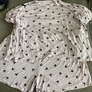 Pink Disney Minnie Mouse Pajama Set